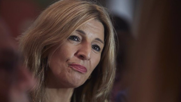 ep la vicepresidenta segunda del gobierno yolanda diaz este miercoles en sevilla en una atencion a