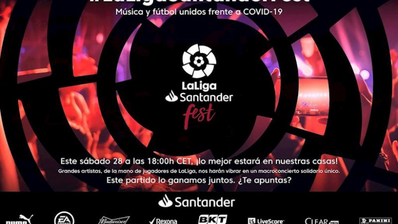 ep laligasantander fest une musica y deporte para luchar contra el coronavirus ep laligasantander fest une musica y deporte para luchar contra el coronavirus