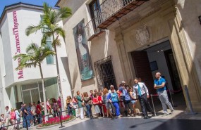 ep museo thyssen malaga colas visitantes visitas turistas cultura turismo