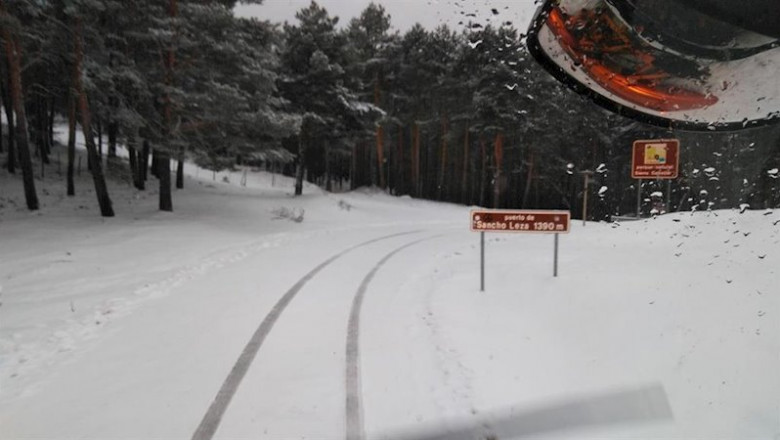Nieve en el puerto de Sancho Leza en La Rioja | GOBIERNO RIOJANO ep nieve en el puerto de sancho leza en la rioja