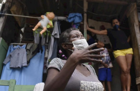 ep residentes de la favela de santa marta en el barrio de botafogo rio de janeiro