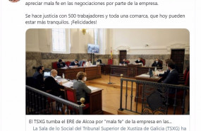 ep tuit de reyes maroto tras el fallo de alcoa