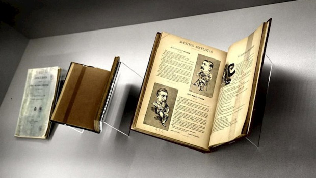 ep varios libros de benito perez galdos en la exposicion benito perez galdos la verdad humana en la