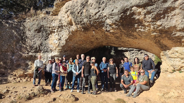 imgenes de los participantes en la excursin cientfica de la real sociedad espaola de historia natural en la pequea ciudad encantada y en el rea didctica del cipat 