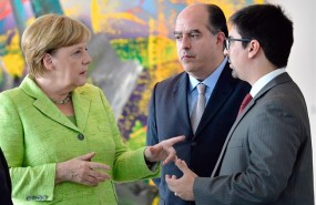 ep angela merkel recibeuna delegacionla oposicion venezolana