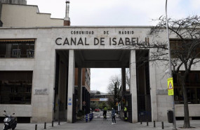 ep archivo   entrada de las instalaciones del canal de isabel ii en madrid espana