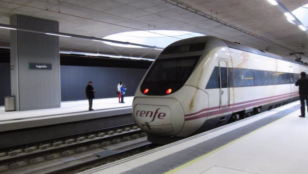 ep archivo   tren estacion del ferrocarril de logrono