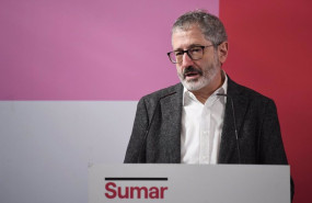 ep el diputado de sumar carlos martin durante una rueda de prensa en el espacio rastro en madrid