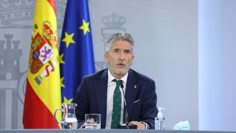 El ministro de Interior, Fernando Grande-Marlaska. | POOL. Cristina Bejarano/La Razón - Archivo ep el ministro de interior fernando grande-marlaska comparece tras el consejo de ministros