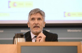 ep el ministro de interior fernando grande-marlaska en una rueda de prensa