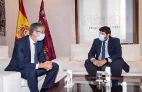 ep el presidente de la region de murcia fernando lopez miras se ha reunido hoy en el palacio de san