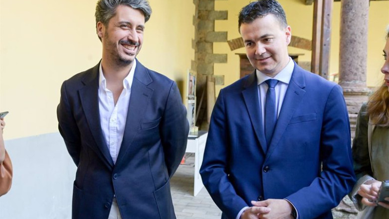 ep el secretario general del psoe de la laguna y actual alcalde luis yeray gutierrez y el ministro ep el secretario general del psoe de la laguna y actual alcalde luis yeray gutierrez y el ministro