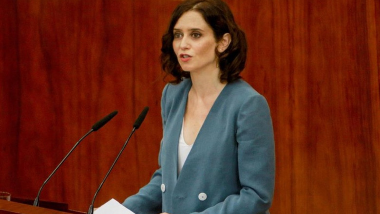 Ricardo Rubio - Europa Press ep la candidatappla presidenciala comunidad isabel diaz ayuso duranteintervencionla primera sesionsegundo plenosu investidura