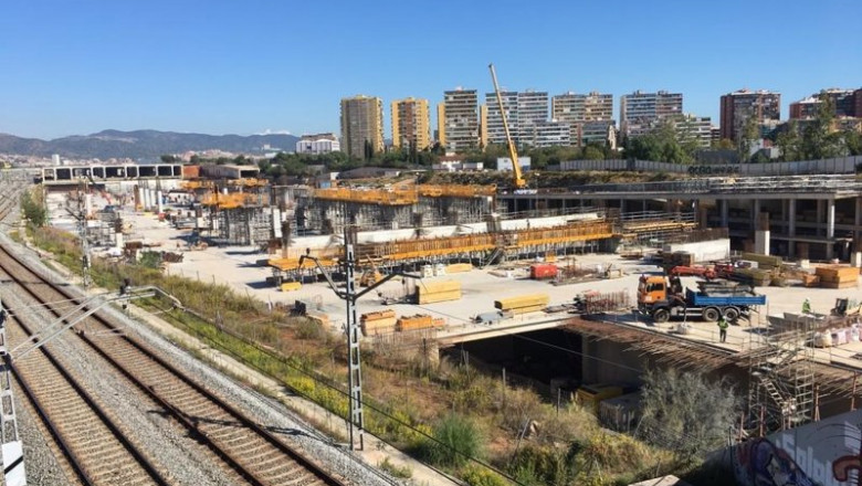 ep la estacion de la sagrera en obras