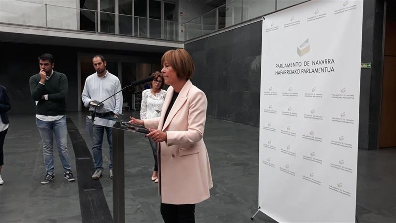 ep la portavoz de geroa bai en el parlamento de navarra uxue barkos