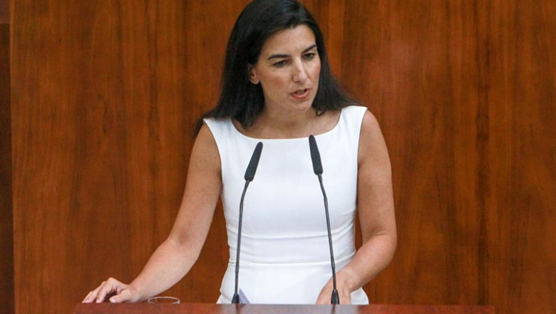 La portavoz de Vox en la Asamblea de Madrid, Rocío Monasterio | Ricardo Rubio - Europa Press ep la portavozvoxla asambleamadrid rocio monasterio interviene durantedebatesegundo plenola investidurala candidatappla presidenciala comunidadmadrid
