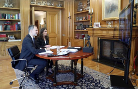 ep los reyes han mantenido una videoconferencia con el presidente del real patronato del museo