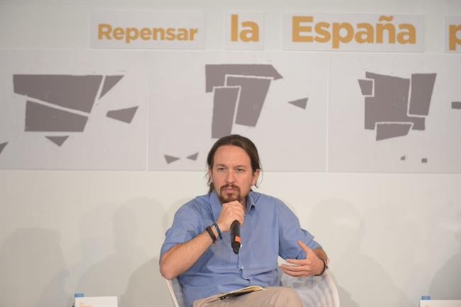 Pablo Iglesias, en la presentación de 'Repensar la España plurinacional'. | PODEMOS ep pablo iglesias enpresentacion de repensarespana plurinacional