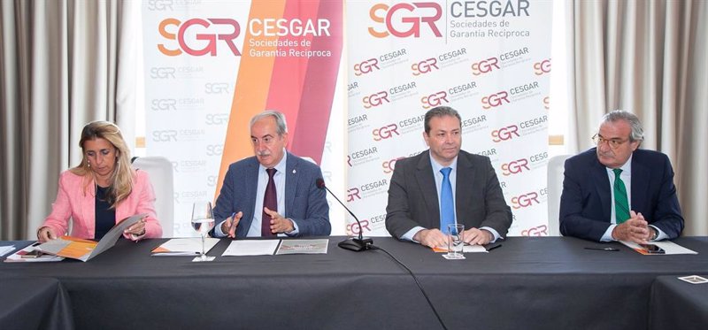 Presentación del 'IX informe sobre financiación de la Pyme en España' de la Confederación Española de Sociedades de Garantía (Sgr-Cesgar). | JULIA ROBLES ep presentacion del ix informe sobre financiacion de la pyme en espana de la confederacion espanola