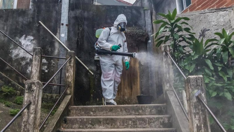 ep trabajos de desinfeccion en una favela de brasil durante la pandemia de coronavirus ep trabajos de desinfeccion en una favela de brasil durante la pandemia de coronavirus