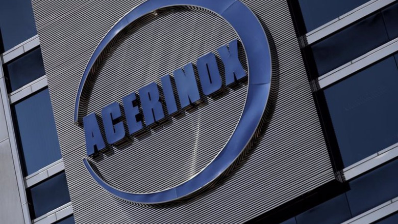 ep archivo detalle del logo de acerinox en su sede de madrid ep archivo detalle del logo de acerinox en su sede de madrid