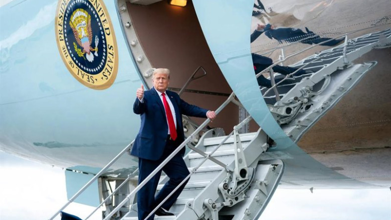 ep archivo donald trump en las escaleras del air force one ep archivo donald trump en las escaleras del air force one