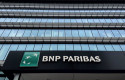ep archivo   logo y letras de bnp paribas en la entrada a la sede en madrid