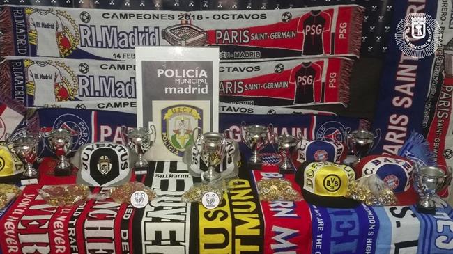ep articulos falsos intervenidos durante real madrid vs psg