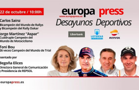 ep carlos sainz jorge martinez aspar y toni bou participan en los desayunos deportivos de europa