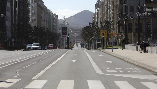 ep carretera en san sebastian tras la alerta sanitaria por el coronavirus y la entrada en vigor de