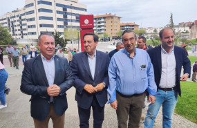 ep de izda a dcha donaciano dujo pedro barato carmelo gomez y el presidente de asaja avila joaquin