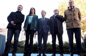 ep el concejal de mas madrid nacho murgui la vicealcaldesa de madrid begona villacis el alcalde jose