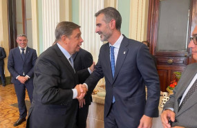 ep el consejero de agricultura pesca agua y desarrollo rural ramon fernandez pacheco y el ministro