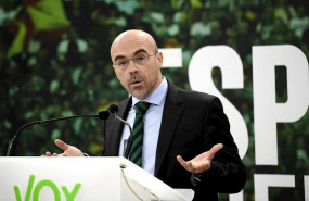 ep el jefe de la delegacion de vox en el parlamento europeo jorge buxade en rueda de prensa tras la
