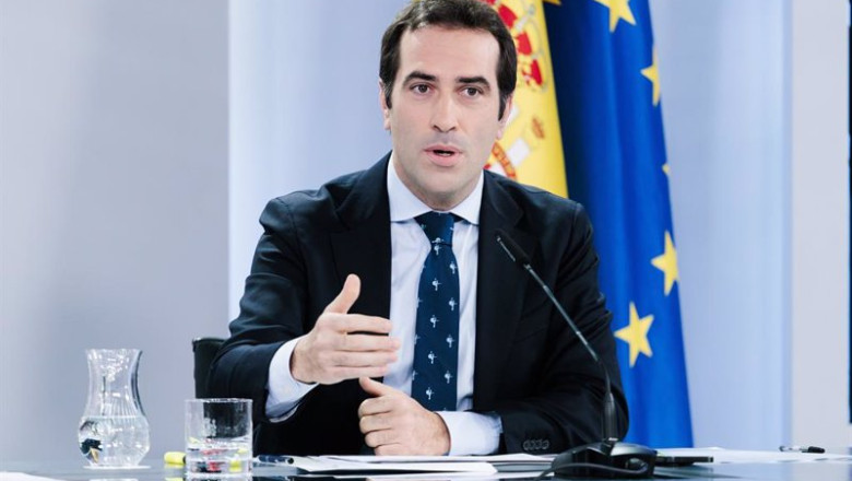 ep el ministro de economia comercio y empresa carlos cuerpo durante la rueda de prensa tras el ep el ministro de economia comercio y empresa carlos cuerpo durante la rueda de prensa tras el