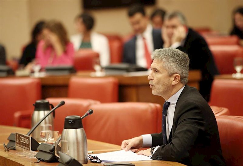 ep el ministro del interior en funciones fernando grande- marlaska en el congreso