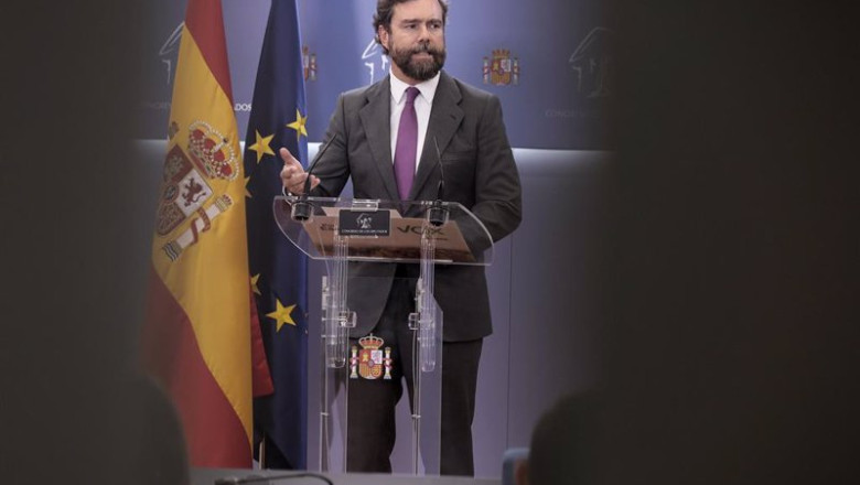 ep el portavoz parlamentario de vox en el congreso ivan espinosa de los monteros ofrece una rueda de ep el portavoz parlamentario de vox en el congreso ivan espinosa de los monteros ofrece una rueda de