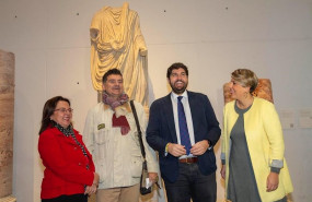 ep el presidente de la comunidad la vicealcaldesa de cartagena y la directora del teatro romano