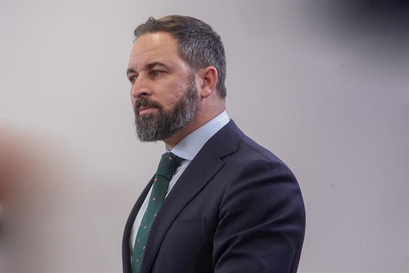ep el presidente de vox santiago abascal ofrece una rueda de prensa en el congreso de los diputados
