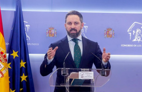 ep el presidente de vox santiago abascal ofrece una rueda de prensa en el congreso de los diputados