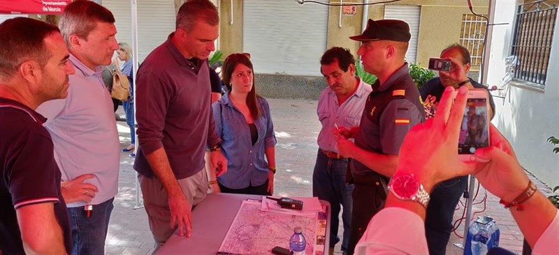 ep el secretario general de vox javier ortega-smith visitas las zonas afectadas por las lluvias en