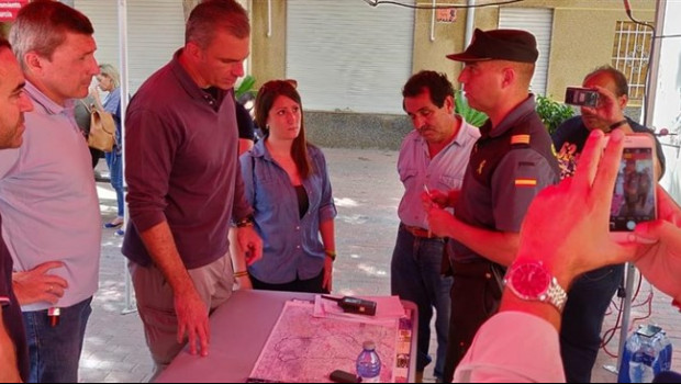 ep el secretario general de vox javier ortega-smith visitas las zonas afectadas por las lluvias en