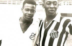 ep jair arantes do nascimento con su hermano pele en el santos