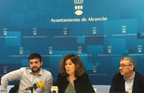 ep la alcaldesa de alcorcon natalia de andres junto al concejal de servicios a la ciudad y