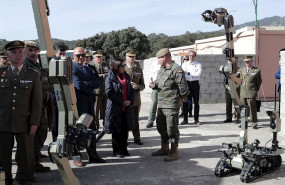 ep la ministra de defensa margarita robles en una visita a la academia de ingenieros del ejercito en