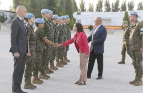 ep la ministradefensa margarita robles visita libano