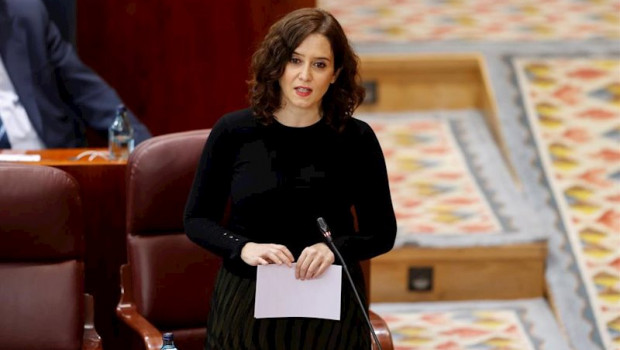 ep la presidenta de la comunidad de madrid isabel diaz ayuso interviene en el pleno de la asamblea