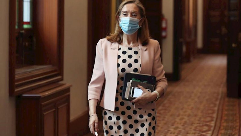 ep la vicepresidenta segunda del congreso de los diputados ana pastor a su llegada a una reunion de