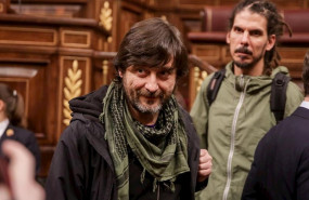 ep los diputados de unidas podemos alberto rodriguez dech y rafael mayoral izq a su llegada al