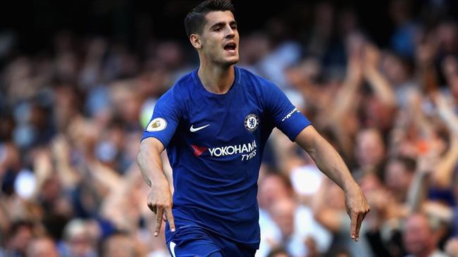 Morata celebra un gol con el Chelsea | PREMIER LEAGUE ep morata celebragolchelsea